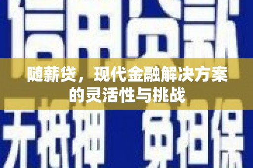 丰满随薪贷，现代金融解决方案的灵活性与挑战