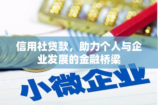 丰满信用社贷款，助力个人与企业发展的金融桥梁