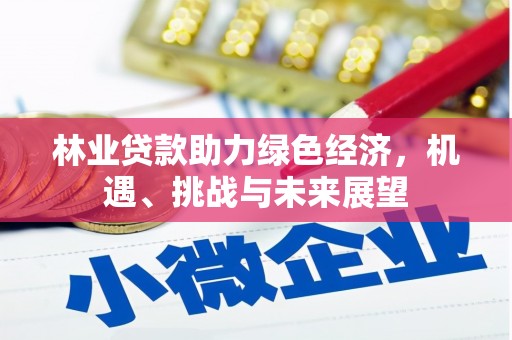 丰满林业贷款助力绿色经济，机遇、挑战与未来展望
