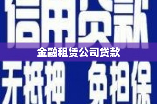 丰满金融租赁公司贷款