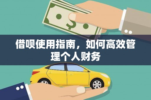 丰满借呗使用指南，如何高效管理个人财务