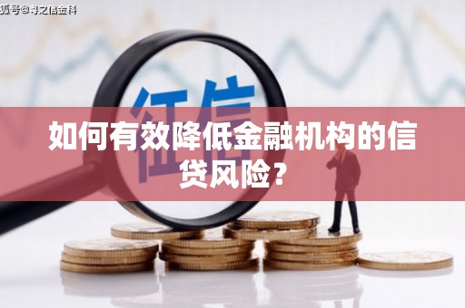 丰满如何有效降低金融机构的信贷风险？