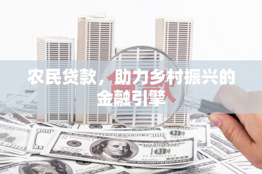 丰满农民贷款，助力乡村振兴的金融引擎