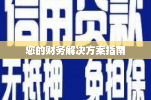丰满您的财务解决方案指南