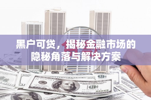 丰满黑户可贷，揭秘金融市场的隐秘角落与解决方案