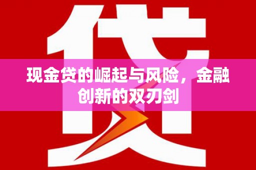 丰满现金贷的崛起与风险，金融创新的双刃剑
