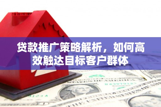 丰满贷款推广策略解析，如何高效触达目标客户群体