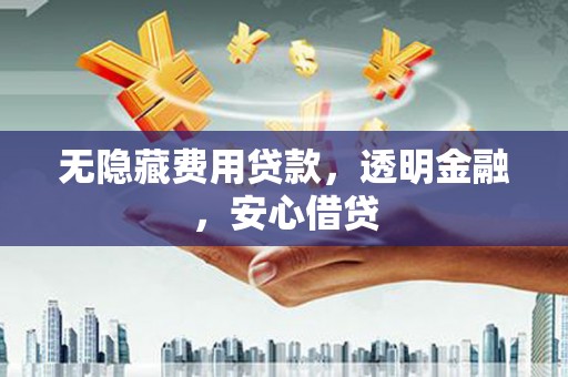 丰满无隐藏费用贷款，透明金融，安心借贷