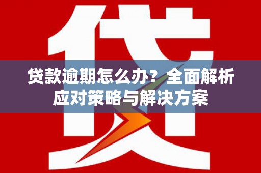丰满贷款逾期怎么办？全面解析应对策略与解决方案