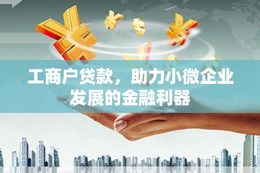 丰满工商户贷款，助力小微企业发展的金融利器