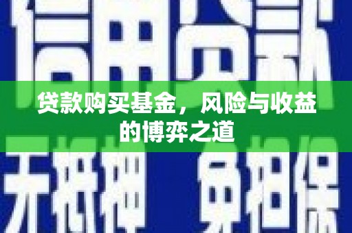 丰满贷款购买基金，风险与收益的博弈之道