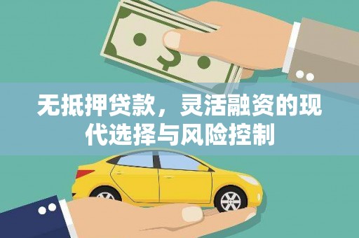丰满无抵押贷款，灵活融资的现代选择与风险控制