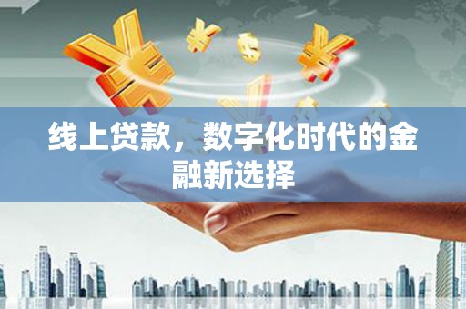丰满线上贷款，数字化时代的金融新选择