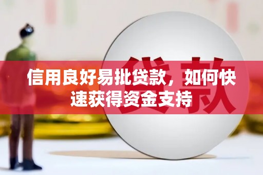 丰满信用良好易批贷款，如何快速获得资金支持