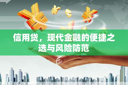 丰满信用贷，现代金融的便捷之选与风险防范