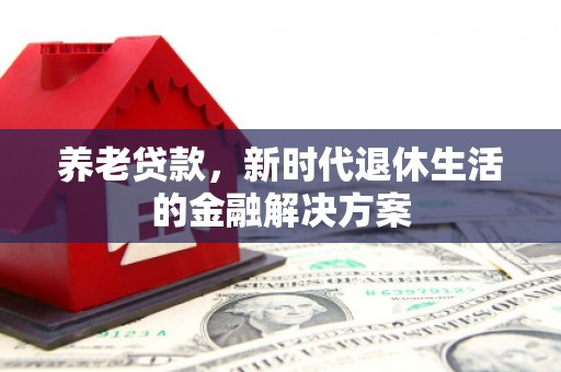 丰满养老贷款，新时代退休生活的金融解决方案
