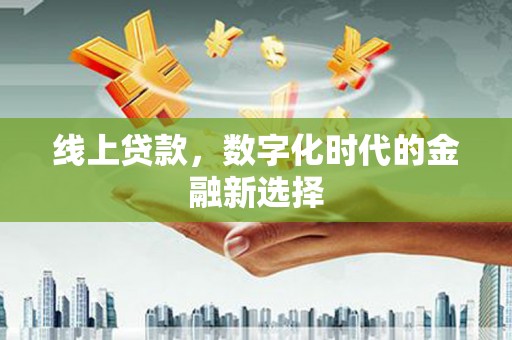 丰满线上贷款，数字化时代的金融新选择