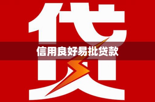丰满信用良好易批贷款