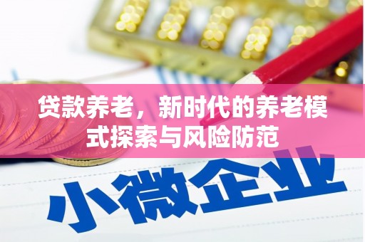 丰满贷款养老，新时代的养老模式探索与风险防范