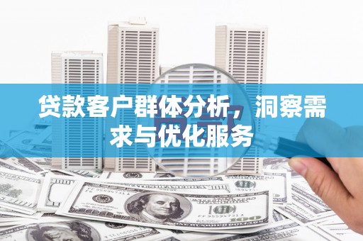 丰满贷款客户群体分析，洞察需求与优化服务
